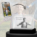 3D Crystal Large Ultra Rectangle Landscape Photo - Engraving & Light Base Options