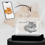 3D Crystal Large Ultra Rectangle Landscape Photo - Engraving & Light Base Options