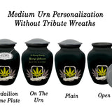 Until We Meet Again Marijuana Medium or Adult Urn - Tribute Wreath™ - Pro Personalization - Burial Vault Option