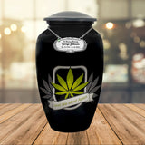 Until We Meet Again Marijuana Medium or Adult Urn - Tribute Wreath™ - Pro Personalization - Burial Vault Option