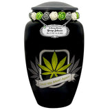 Until We Meet Again Marijuana Medium or Adult Urn - Tribute Wreath™ Option - Pro Sand Carved Engraving