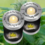 Until We Meet Again Marijuana Candle Cremation Urn - Engraving Available - LED Candle Included