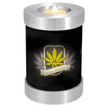 Until We Meet Again Marijuana Candle Cremation Urn - Engraving Available - LED Candle Included