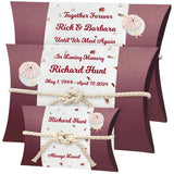 Pink Urchin Sea Shells & Starfish Rose Peaceful Pillow® Water Burial Cremation Urn - Biodegradable Water Burial At Sea Urn