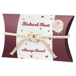 Pink Urchin Sea Shells & Starfish Rose Peaceful Pillow® Water Burial Cremation Urn - Biodegradable Water Burial At Sea Urn