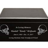 Football Cremation Urn & Cincinnati Bengals Hover Helmet Décor
