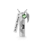 USAF Cylinder Eagle Pendant Urn - Love Charms Option