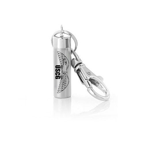 USCG Cylinder Eagle Keychain Urn