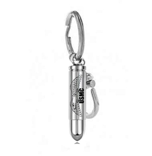 USMC Bullet Eagle Keychain Urn