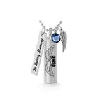 USMC Cylinder Eagle Pendant Urn - Love Charms® Option