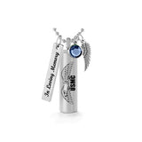 USMC Cylinder Eagle Pendant Urn - Love Charms® Option