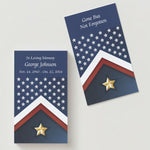 Veteran Flag - Gone But Not Forgotten Memorial Cards - Funeral  Cards - Celebration of Life Cards