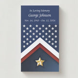 Veteran Flag - Gone But Not Forgotten Memorial Cards - Funeral  Cards - Celebration of Life Cards