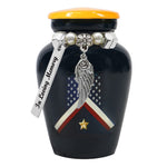 Veteran Flag Mini Urn - Love Charms® Option 