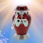 Video Game Controller Red Mini Urn - Love Charms® Option