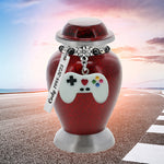 Video Game Controller Red Mini Urn - Love Charms® Option