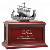 Viking Ship Adult Redwood Adult or Medium Urn
