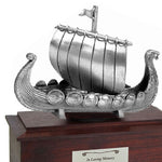 Viking Ship Medium Cremation Urn - Free Engraving