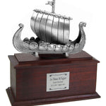 Viking Ship Medium Cremation Urn - Free Engraving