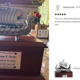 Viking Ship Medium Cremation Urn - Free Engraving