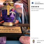 Violet Garden Keepsake Urn - Love Charms™ Option