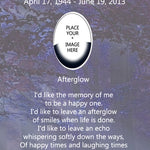 Violet Forest Poem Afterglow and Picture Urn