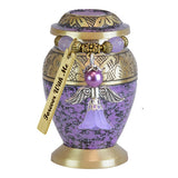 Violet Garden Keepsake Urn - Love Charms™ Option