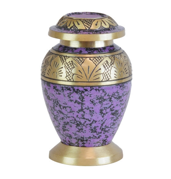 Violet Garden Keepsake Urn - Love Charms Option