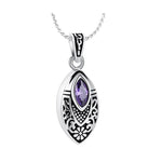 Purple Crystal Teardrop Ash Jewelry Urn - Love Charms Option
