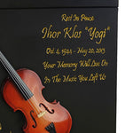 Violin or Fiddle Braille Cremation Urn