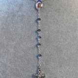Virgin Mary Antiqued Rosary Necklace Urn