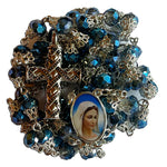 Virgin Mary Antiqued Rosary Necklace Urn