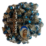 Virgin Mary Antiqued Rosary Necklace Urn