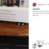 Trailer Cremation Urn & Volvo VN-780 White Truck Décor