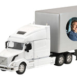 Trailer Cremation Urn & Volvo VN-780 White Truck Décor