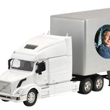 Trailer Cremation Urn & Volvo VN-780 White Truck Décor