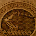 Custom Engraved Wallace Family Badge Urn