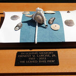 US Coast Guard Military - Water Burial At Sea Peaceful Pillow® Urn