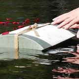 Pink Petals Peaceful Pillow® Water Burial Cremation Urn - Biodegradable Water Burial At Sea Urn