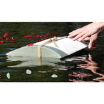 Ivory Companion Peaceful Pillow® Flowers & Pearls Water Burial Urn