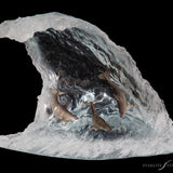 The Wave Lucite Art Cremation Urn