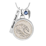 Ocean Wave View Ashes Urn - Love Charms® Option