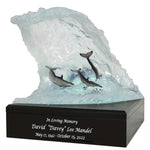 The Wave Lucite Art Cremation Urn