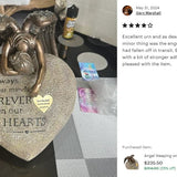Angel Weeping on My Heart Adult Cremation Urn - Free Engraved Heart Plate