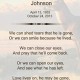 Western Wood Poem Urn