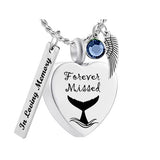 Whale Watching Memories Forever Loved Ash Pendant Urn - Love Charms® Option
