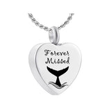 Whale Watching Memories Forever Loved Ash Pendant Urn - Love Charms® Option