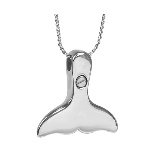 Whale Tail Cremation Jewelry Urn 