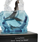 Kindred Souls Whales Lucite Art Cremation Urn