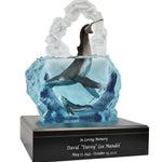 Kindred Souls Whales Lucite Art Cremation Urn